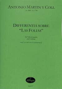 Martin y Coll, A: Differentia sobre 'Las Folias'