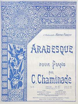 Chaminade, C: Arabesque g-moll op 61