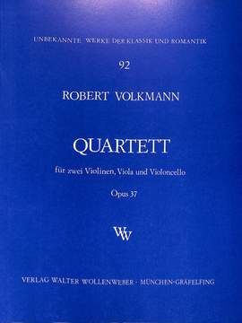 Volkmann, R: Quartett d-moll op 37