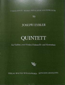 Eybler, J L E v: Quintett op 6/1