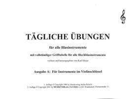 Moser, K: Tägliche Übungen für alle Blasinstrumente