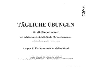 Moser, K: Tägliche Übungen für alle Blasinstrumente