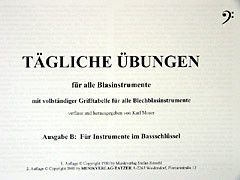 Moser, K: Tägliche Übungen für alle Blechblasinstrumente