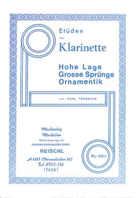 Trebsche, K: Etüden für Klarinette - hohe Lage Sprünge Ornamentik