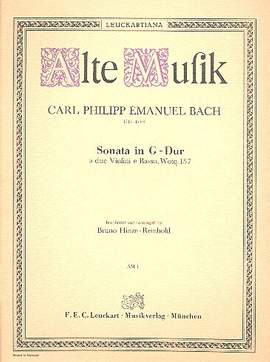Bach, C P E: Sonate G-Dur wq 157