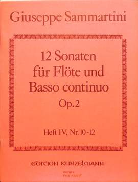 Sammartini, G: 12 Sonaten op 2/4 (10-12) op. 2/4 Vol. 4