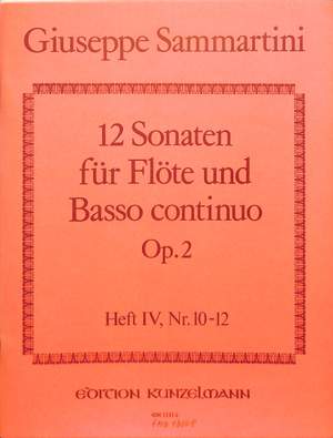 Sammartini, G: 12 Sonaten op 2/4 (10-12) op. 2/4 Vol. 4