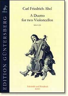 Abel, C F: A duetto for two violoncellos WKO 228