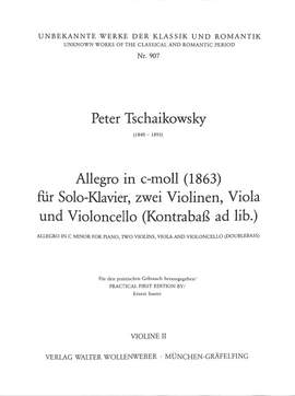 Tchaikovsky, P I: Allegro c-moll