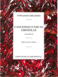 Obradors, F: Canciones clasicas espanolas 3 Vol. 3