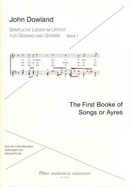 Dowland, J: First book of Songs and Ayres