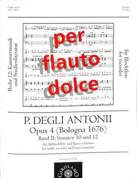 Antonii, P D: op 4 Bd 2 Sonate 10 and 12