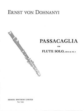 Dohnányi, E v: Passacaglia op 48/2