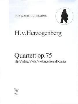 Herzogenberg, H v: Quartett op 75 (Klavierquartett) 74