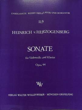 Herzogenberg, H v: Sonate op 94