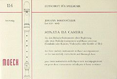 Rosenmueller, J: Sonate da camera