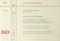 Rosenmueller, J: Sonate da camera