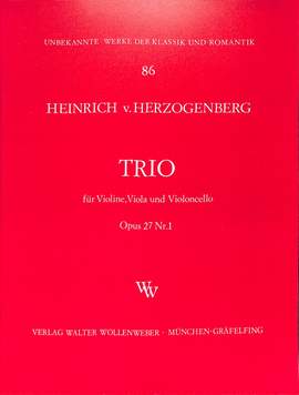 Herzogenberg, H v: Trio op 27/1