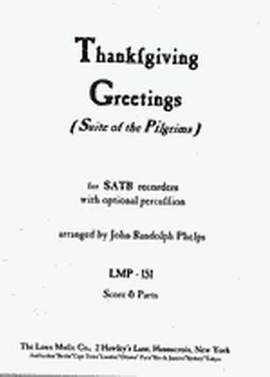 Rinkart, M: Thanksgiving greetins (Suite of the pilgrims)