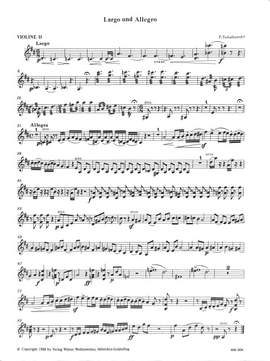 Tchaikovsky, P I: Largo + Allegro
