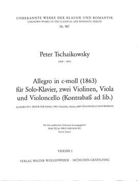 Tchaikovsky, P I: Allegro c-moll