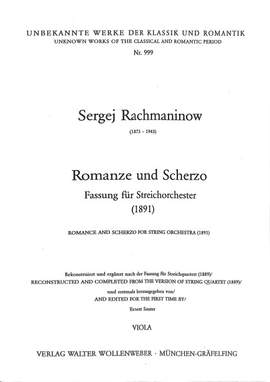 Rachmaninoff, S W: Romanze + Scherzo