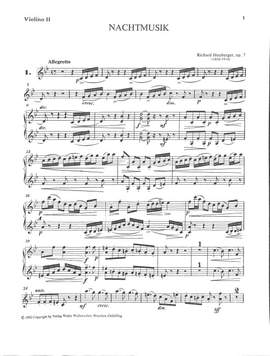 Heuberger, R F J: Nachtmusik op 7