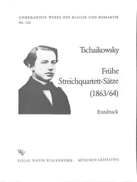 Tchaikovsky, P I: 4 Fruehe Quartettsaetze