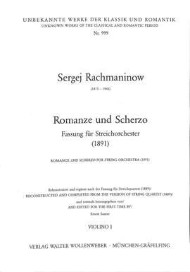 Rachmaninoff, S W: Romanze + Scherzo