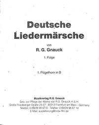 Gnauck, G: Deutsche Liedermärsche 1