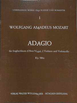 Mozart, W A: Adagio KV 580a