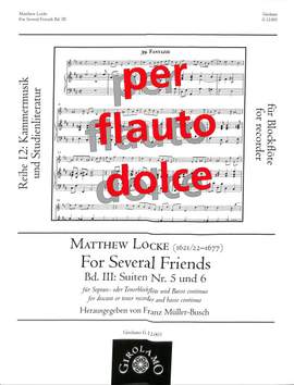 Locke, M: For several friends 3 Suite 5 + 6