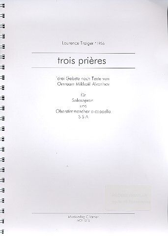Traiger, L: 3 prieres
