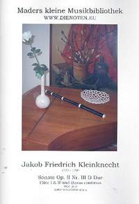 Kleinknecht, J F: Sonate 3 D-Dur