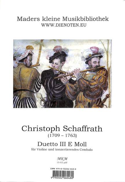 Schaffrath, C: Duetto 3 e-moll