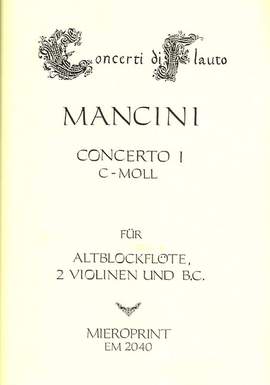 Mancini, F: Konzert c-moll