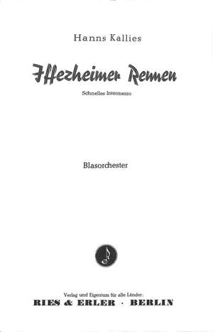 Kallies, H: Iffezheimer Rennen