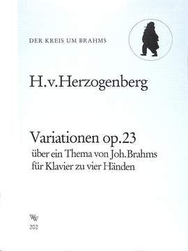 Herzogenberg, H v: Variationen op 23 über ein Thema von Brahms