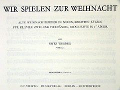 Werner, F: Wir spielen zur Weihnacht