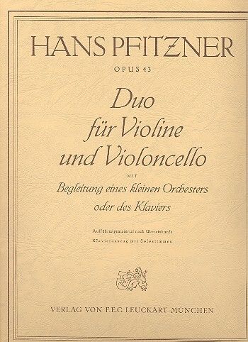 Pfitzner, H: Duo op 43