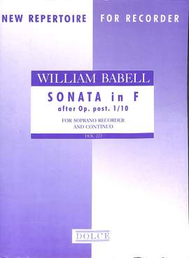 Babell, W: Sonate F-Dur op 1/10