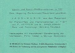 Neuhaus, H: Jagmusik aus dem Sauerland