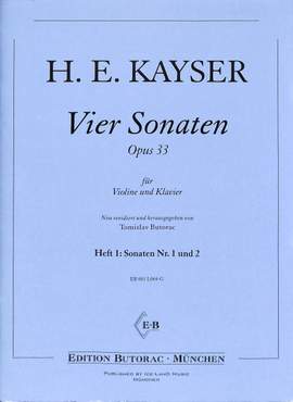 Kayser, H E: 4 Sonaten op 33/1