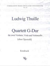 Thuille, L: Quartett G-Dur