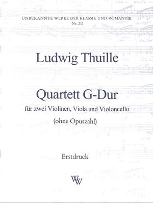 Thuille, L: Quartett G-Dur