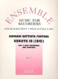 Fontana, G B: Sonate 16