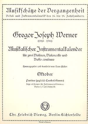 Werner, G J: Oktober aus dem musikalischen Jahreskalender