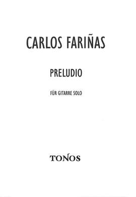 Farinas, C: Preludio cancion triste