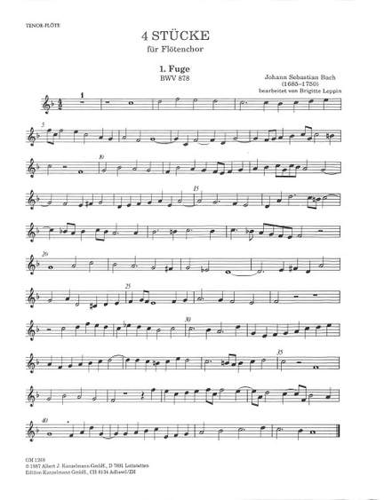 Bach, J S: 4 Stücke