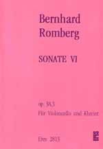 Romberg, B: Sonate 6 B-Dur op 38/3